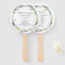 Search for circle fans wedding wedding programs Foliage