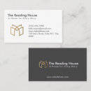 Search for bookstore business cards Elegant