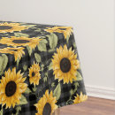Search for the sunflower tablecloths Yellow