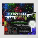 Search for paintball birthday invitations Army