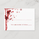 Search for halloween wedding place cards Red