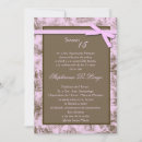 Search for pink brown quinceanera invitations Elegant