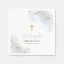 Search for christening napkins Gold cross