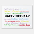 Search for happy birthday outdoor signs Red