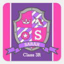 Search for school name stickers Pink