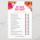 Search for activities weddings He said she said