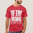 Search for change tshirts Be the change