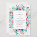 Search for pink and turquoise wedding invitations Fuchsia