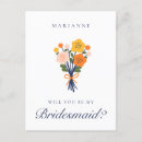 Search for retro bridesmaid cards Minimalist