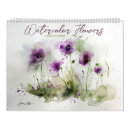 Search for flowers calendars Watercolor