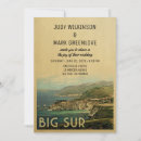 Search for california wedding invitations Big sur