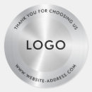 Search for silver metallic stickers Business