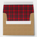 Search for scottish tartan envelopes Red