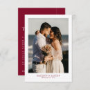 Search for burgundy thank you cards Bride and groom