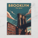 Search for brooklyn bridge postcards Illustration
