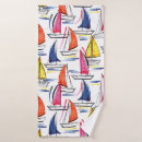 Search for sailboats bath towels Sailing