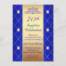 Search for royal blue 70th birthday invitations Party