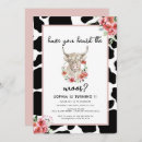 Search for highland cow 1st birthday invitations Pink