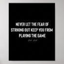 Search for baseball quotes posters Striking