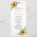Search for rose gold wedding programs Rustic