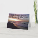 Search for loss of sister sympathy cards Thinking of you