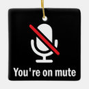 Search for microphone ornaments You're on mute