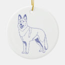 Search for white german shepherd ornaments Blue