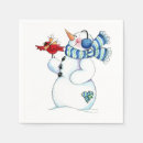 Search for snowman napkins Cardinal