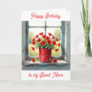 Search for vintage niece birthday cards Flowers