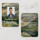 Search for memorial business cards Celebration of life