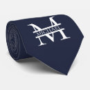 Search for monogram ties Navy