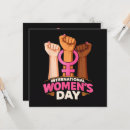 Search for international womens day invitations Floral fist