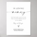 Search for memorial wedding signs Minimalist