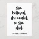 Search for she believed she could cards stamps Feminist