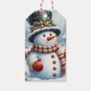 Search for snowman gift tags Whimsical