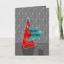 Search for mid century modern christmas invitations Red