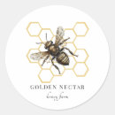 Search for gold bee stickers Rustic