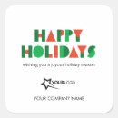 Search for happy holidays stickers Business
