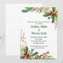 Search for christmas rehearsal dinner invitations Botanical