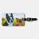 Search for boston terrier luggage tags Funny