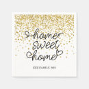 Search for love is sweet napkins Gold