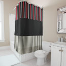 Search for red black gray shower curtains Striped