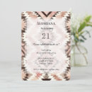 Search for tribal birthday invitations Pink