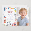 Search for circus 3rd birthday invitations Carnival birthday party