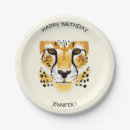 Search for cheetah paper plates Birthday