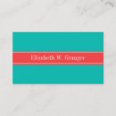 Search for solid color business cards Turquoise