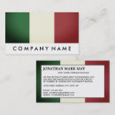 Search for italy business cards Flag