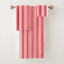 Search for red and white stripes bath towels Geometric