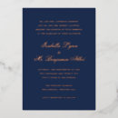 Search for navy and rose gold wedding invitations Formal
