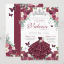Search for maroon quinceanera invitations Butterfly